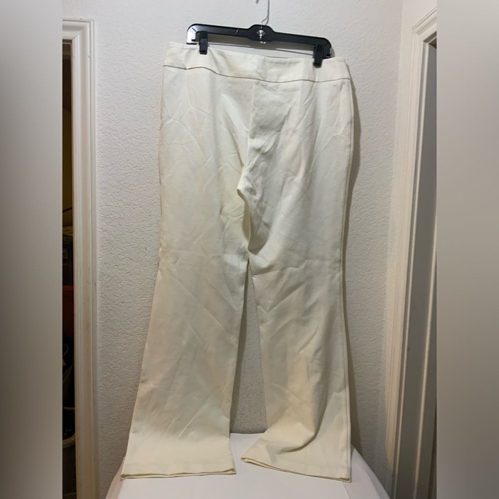Pure Amici pull on crop pants women's XL white stretchy
